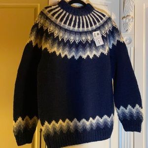 Wool Sweater from Iceland Handknitted size L